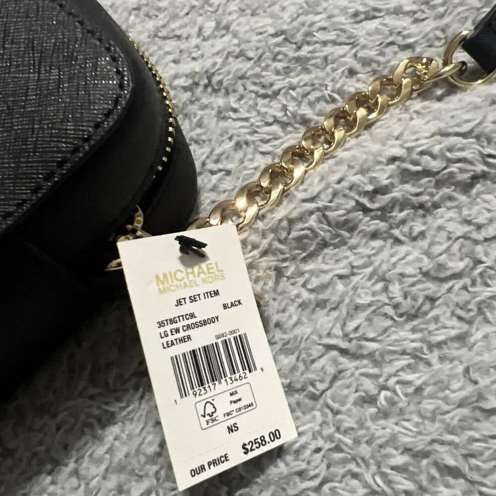 Michael Kors Saffiano leather black Crossbody bag
